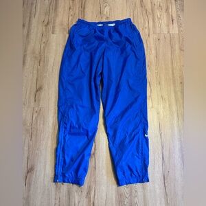 Vintage 90s Nike Lined Ankle Zip Joggers Blue Size L